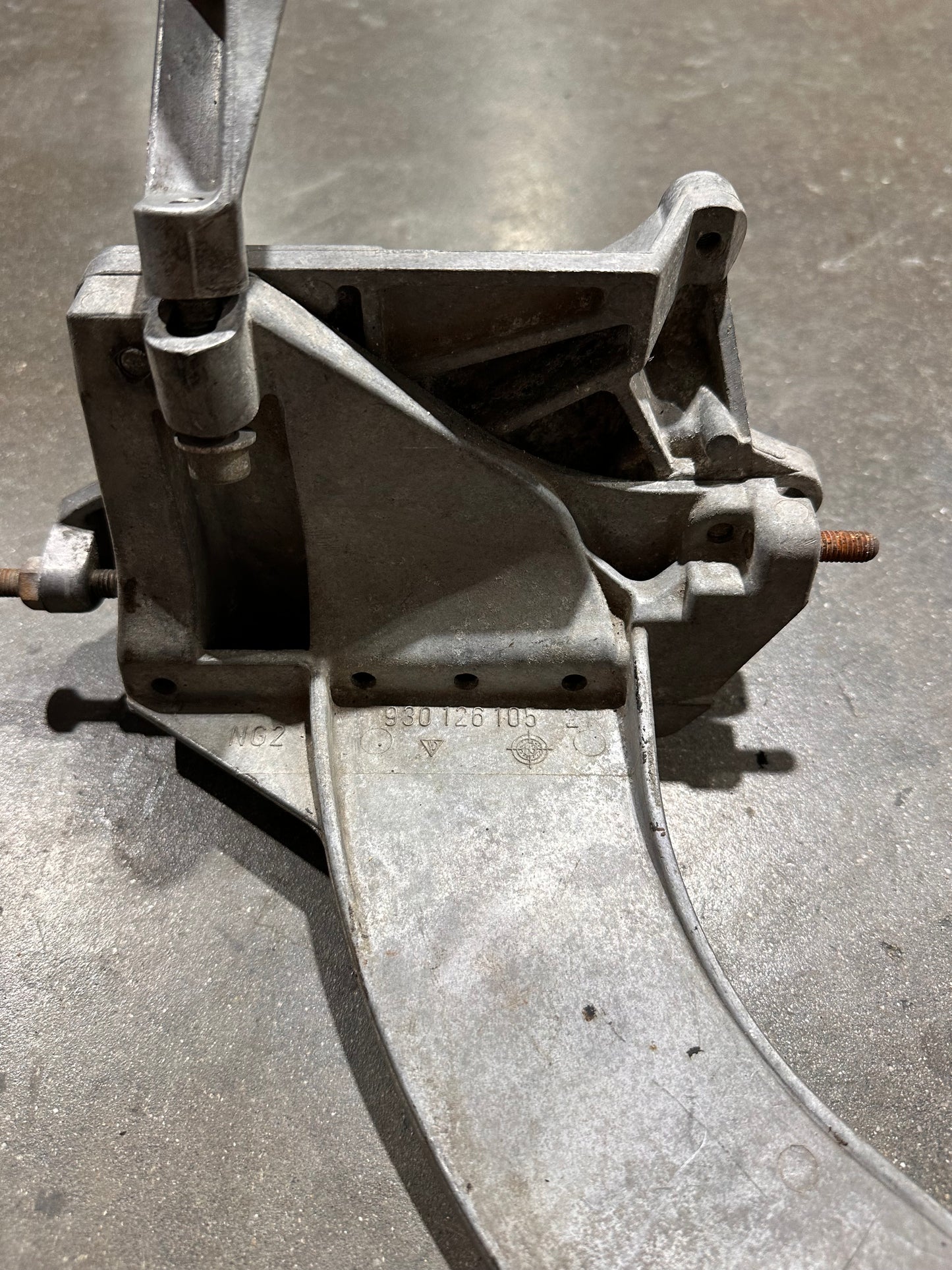 A/C Compressor Bracket w/ Angle Engine Support Bracket