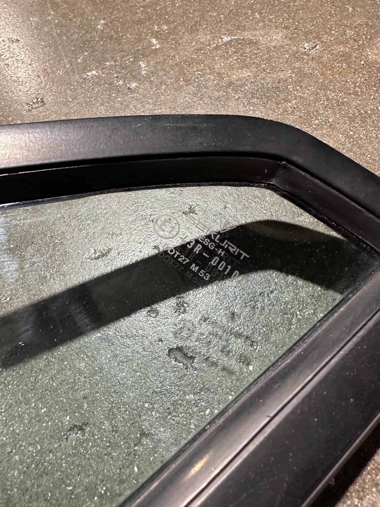 Quarter Window Frame W/Glass