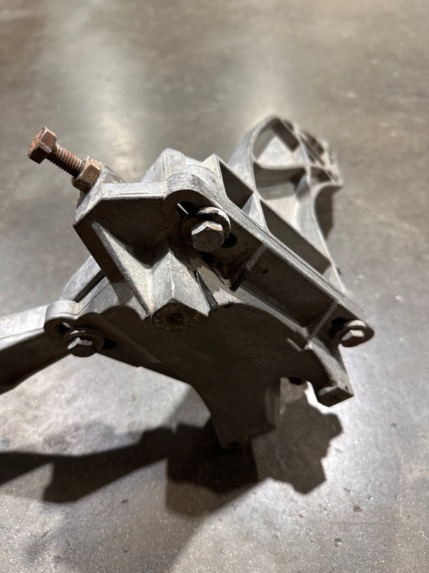 A/C Compressor Bracket w/ Angle Engine Support Bracket