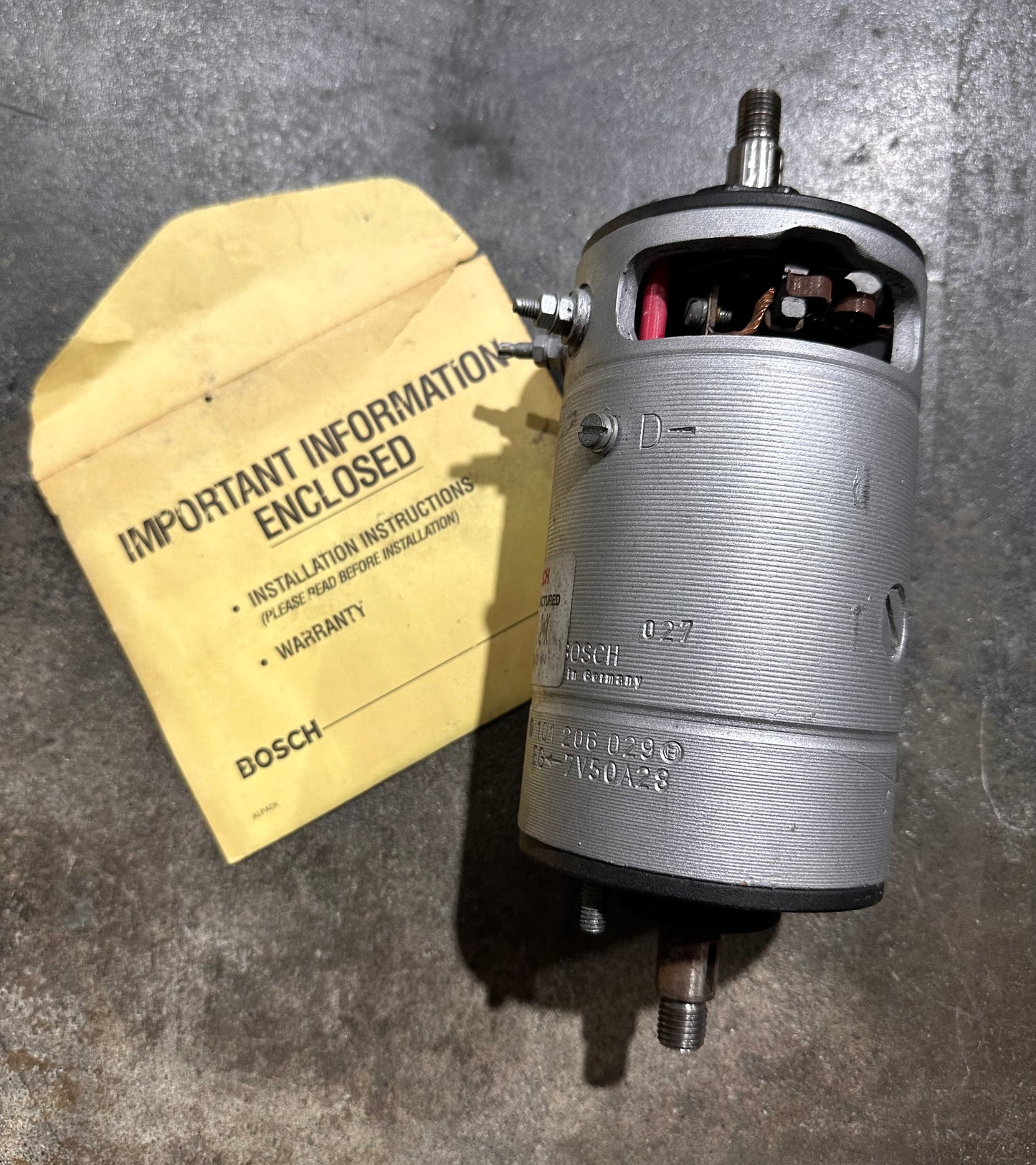 Refurbished Bosch 356 6V Generator