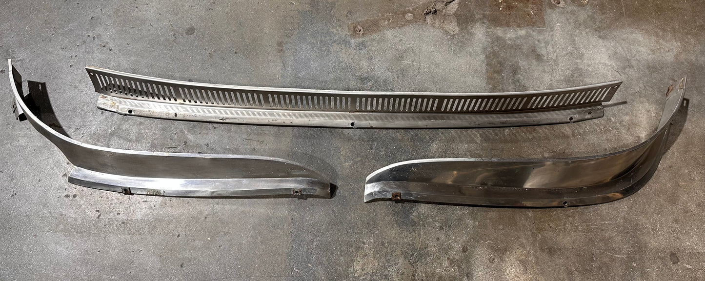 VERY RARE Stainless Rear Muffler Skirt for LWB 911S