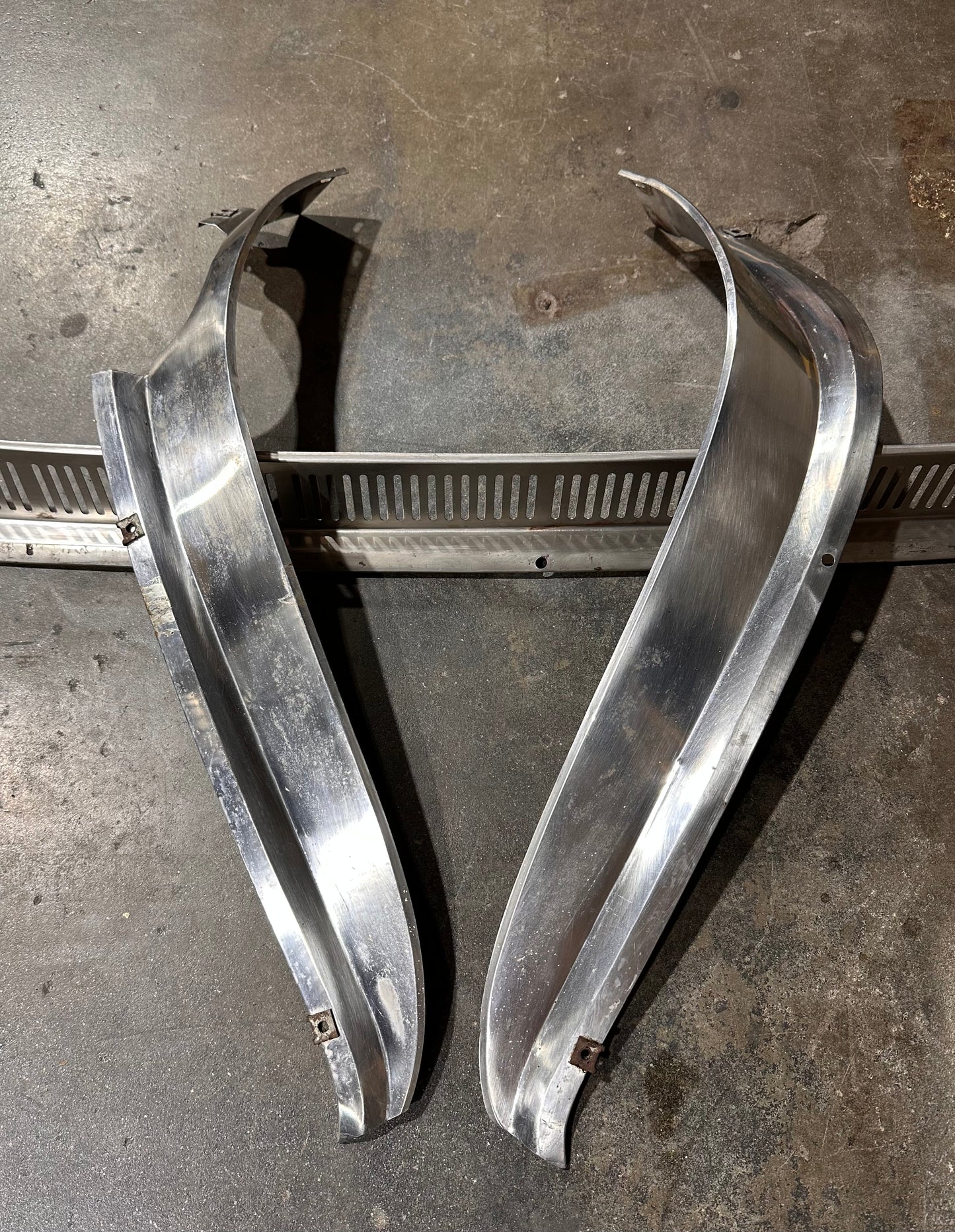 VERY RARE Stainless Rear Muffler Skirt for LWB 911S